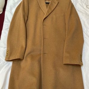 Mens Stafford Camel Topcoat - Classic Fit